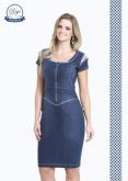 Vestido Bordados na Gola