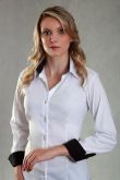 CAMISA BRANCA DET. PRETO