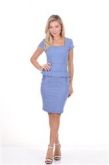 Vestido Peplum de bolinha